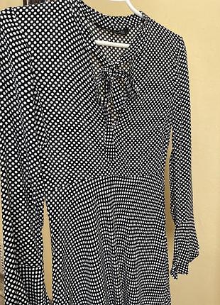 Сукня в горошок zara, розмір s 5
