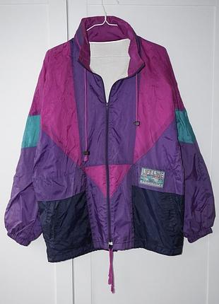 Винтажная ветровка marcel clair (80-90s vintage colorblock)