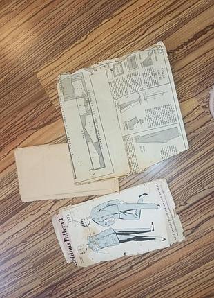 1950-е выкройка китайские костюмы. англия. описание, схема, выкройки. мода. 9