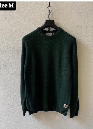 Оригінальний чоловічій светр carhartt wip anglistic sweater розмір m