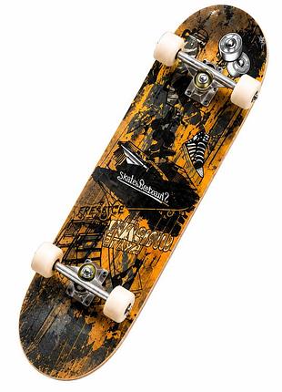 Скейтборд "street rider", 7-слойная дека из канадского клена, abec-7, pu колеса 50 мм 84a, до 80 кг