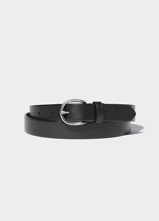 Шкіряний ремінь uniqlo italian oiled leather narrow belt