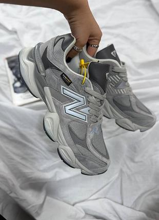 Термо кросівки new balance 9060 grey cordura gore-tex