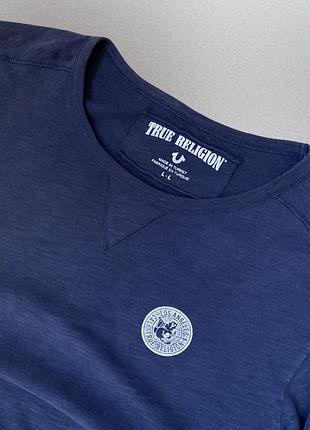 Лонгслів кофта чоловіча true religion оригінал синя 2