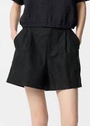 Льняні широкі шорти uniqlo