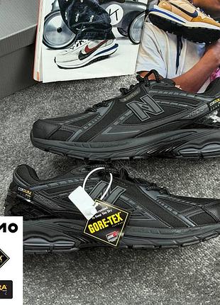 Термо кроссовки new balance 1906r black grey gore-tex cordura, термо