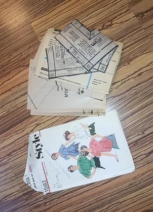 1975 выкройка четыре блузы. англия. описание, схема, выкройки. мода. 9