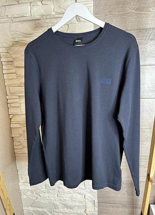 Чоловічий оригінальний легкий базовий лонгслів hugo boss s