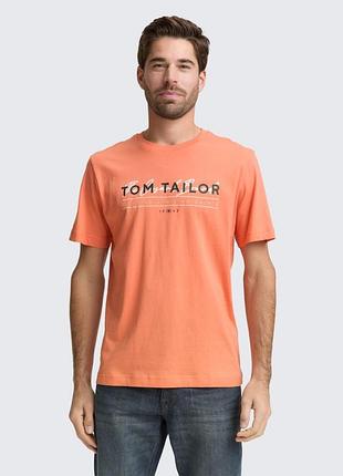 Коралова чоловіча футболка tom tailor
