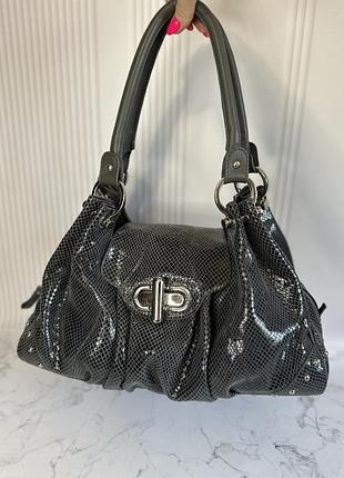 Велика сумка з лазерної шкіри під питона russell and bromley