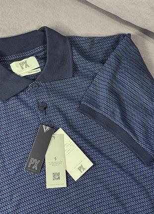 Чоловіче поло жакардове px clothing owen jacquard polo navy style