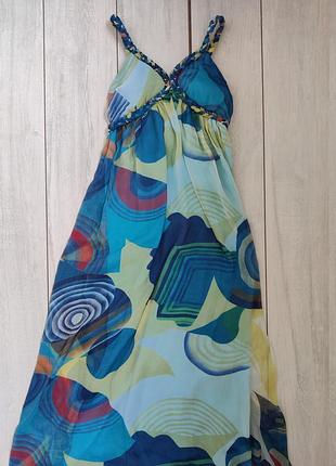 Качественное шифоновое легкое длинное платье сарафан 2 elles collection