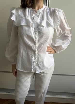 Блуза h&m льон і бавовна