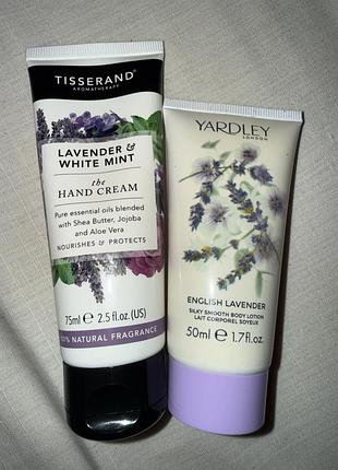 Набір кремів для рук з англійською лавандою tisserand yardley