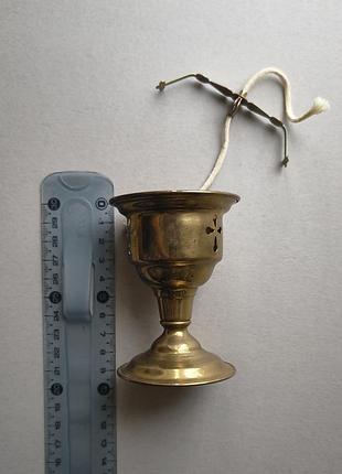 Лампадка латунна 6