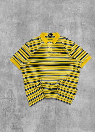 Поло polo ralph lauren оригінал жовте футболка теніска ральф лорен в смужку