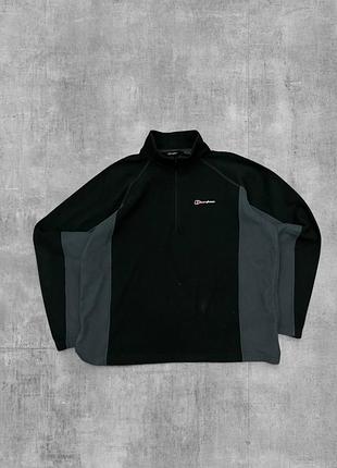 Фліс berghaus оригінал чорна кофта чоловіча флісова куртка бергхаус анорак