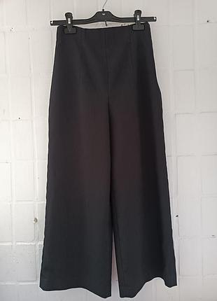 Черные женские брюки палаццо zara