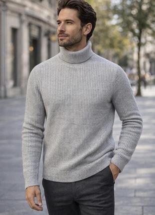 Альпака шерсть мохер вязаный свитер гольф reiss alfie кофта джемпер