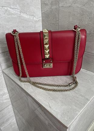 Сумка valentino garavani glam lock номерная