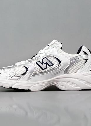 Жіночі демісезонні кросівки new balance 530 white (білі) стильні спортивні кроси  нью беленс повна передоплата