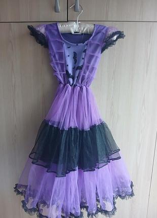 Платье платье ведьма halloween cloudkids m р. 110-122