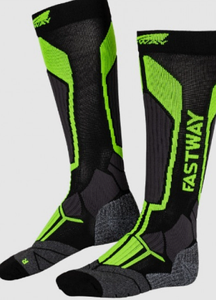 Функциональные мотоциклетные носки fastway neon 43-46 размер
