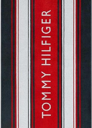 Tommy hilfiger оригинал пляжное полотенце, 100% хлопковое мягкое и абсорбирующее
