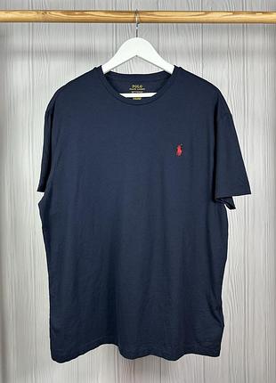 Polo ralph lauren blue/red прекрасна базова футболка розмір м