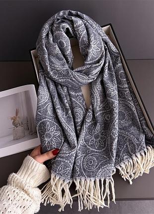 Жіночий шарф fashion 263-1 чорний 67x200 см, чорний 2571408