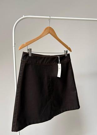 Шкіряна спідниця m&s zara