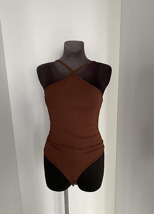 Боді коричневе h&m s-m