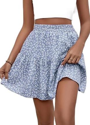Літня спідниця блакитна shein