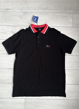 Черное мужское поло пол шарк paul &amp; shark size 3xl xxxl 3хл хххл размер майка джерси футболка тенниска