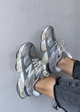 Кроссовки легкие удобные new balance 9060 grey v2