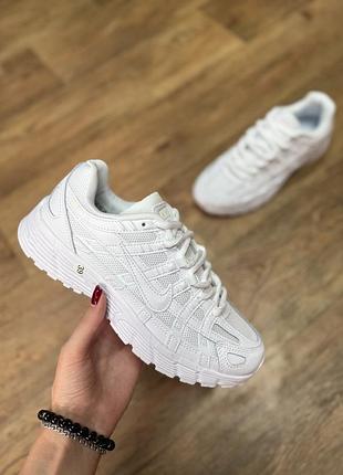 Жіночі кросівки (підліткові) nike p-6000 білі