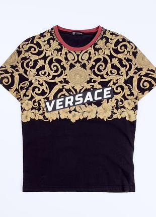 Чоловіча стильна яскрава футболка на короткий рукав gianni versace