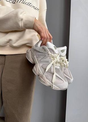 Кросівки легкі зручні new balance 9060 light beige