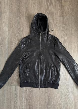 Куртка бомбер шкіряна allsaints