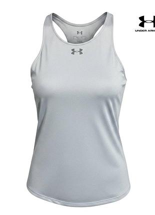 Женская спортивная майка under armour размер s m голубая тениска для бега зала тренировок андер армур ундер армор футболка с м  а1