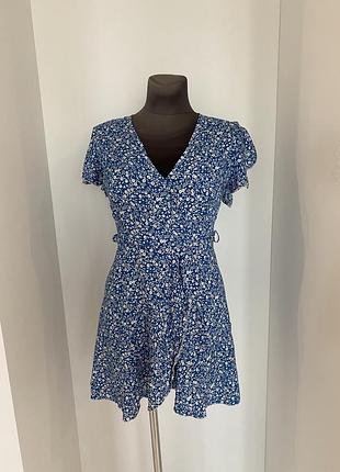 Сукня zara xs-s блакитна візкоза