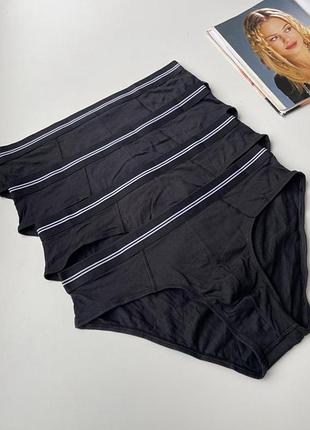 Снижка ✅ трусы слипы черные базовые primark набор 4 шт primark
