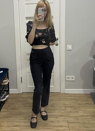 Темно-сині брюки massimo dutti / xs-s