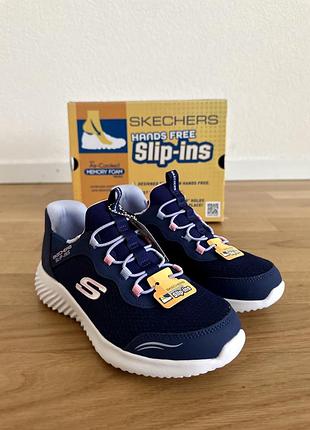 Кросівки для дівчинки skechers hands free slip-ins bounder 34 розмір оригінал