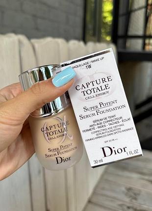 Омолоджуючий тональний крем dior capture totale 1w😍