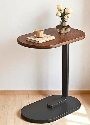 Прикроватный столик журнальный modern home 45×28×60 см n64225, приставной кофейный стол для ноутбука в стиле лофт