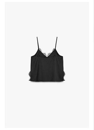 Майка zara з мереживом