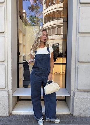 Pull&bear джинсовий комбінезон м