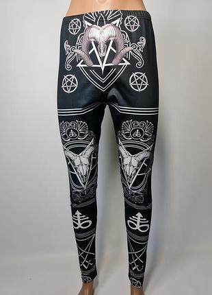 Легінси з пентаграммою, satan, black metal, y2k, killstar, готичні