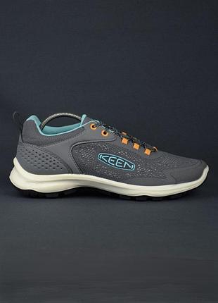 Keen terradora speed кроссовки треккинговые туристические сетчатые текстильные серые бирюзовые оригинал 40-41 р/26.5 см